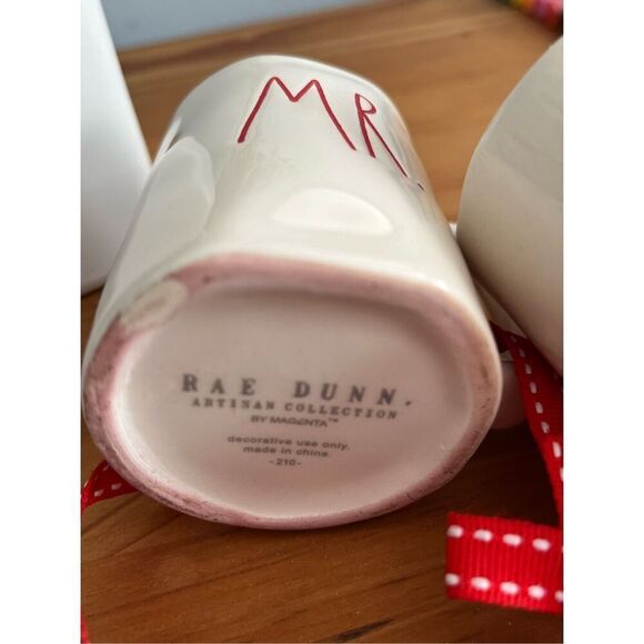 Brand New Rae Dunn Mr. & Mrs. Matching Coffee Mugs Ceramic Wedding Gift Bridal - Picture 3 of 5